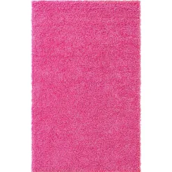 Hochflor Läufer oder Teppich in Pink - Siela