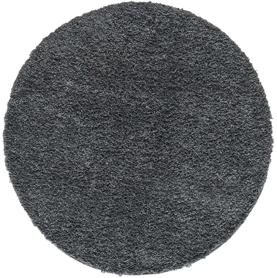 Hochflor Teppich in Dunkelgrau - Eleva