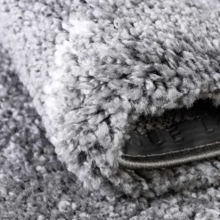 Hochflor Teppich in Grau und Creme - Ilena