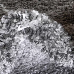 Hochflor Teppich in Grau und Creme - Ilena