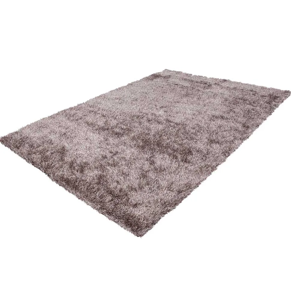 Hochflor Teppich in Taupe - Colombaia