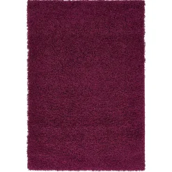 Hochflor Teppich oder Läufer in Violett - Zelio