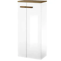 Hochglanz Badeinrichtung in Weiß - Vauflos (dreiteilig)