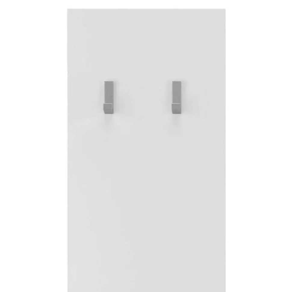 Hochglanz Garderobenpaneel in Weiß - Castalla