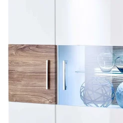 Hochglanz Highbord in Weiß - Icadro