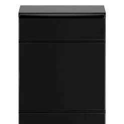 Hochglanz Oberschrank fürs Bad in Schwarz - Culina