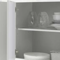 Hochglanz Sideboard in Weiß 4-türig - Sogno