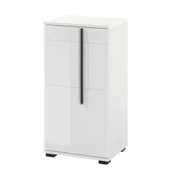 Hochglanz Unterschrank fürs Bad in Weiß - Ingmesan