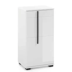 Hochglanz Unterschrank fürs Bad in Weiß - Ingmesan