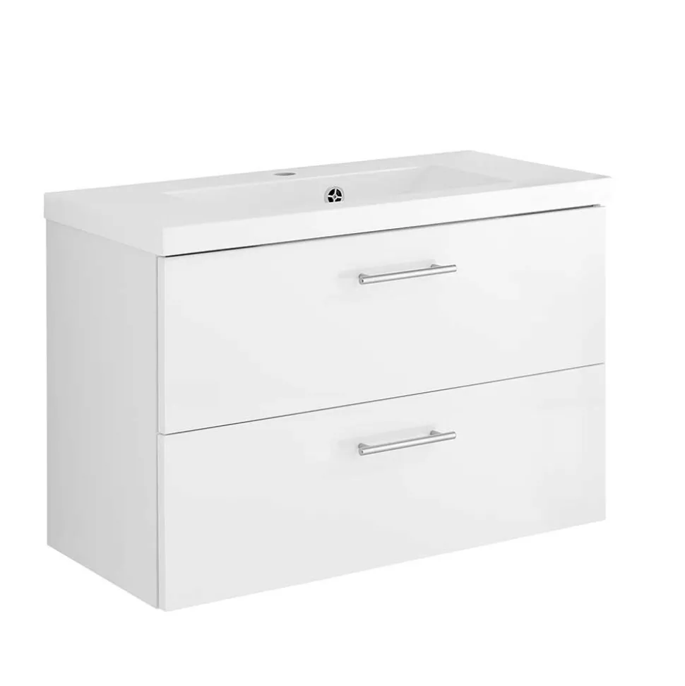 Hochglanz Wand Waschtisch mit Waschbecken - Vohdan