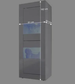 Hochglanz Wohnzimmermöbel in Weiß - Sogno (zweiteilig)