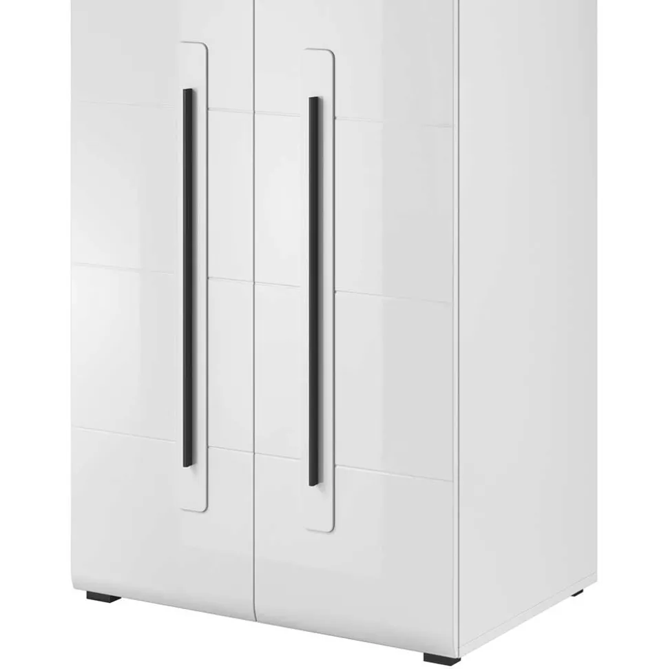 Hochglänzender Schrank in Weiß - 2-türig - Baranoma