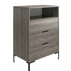 Hochkommode in Holzoptik Eiche verwittert - Grafics