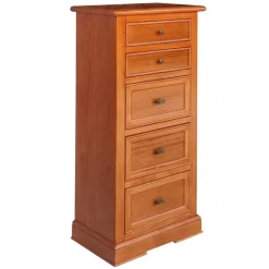 Hochkommode in Kirschbaumfarben - Troyesa