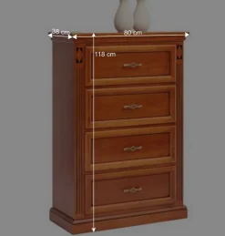 Hochkommode in Kirschbaumfarben - Manukau
