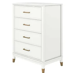 Hochkommode in Weiß und Gold - Blames