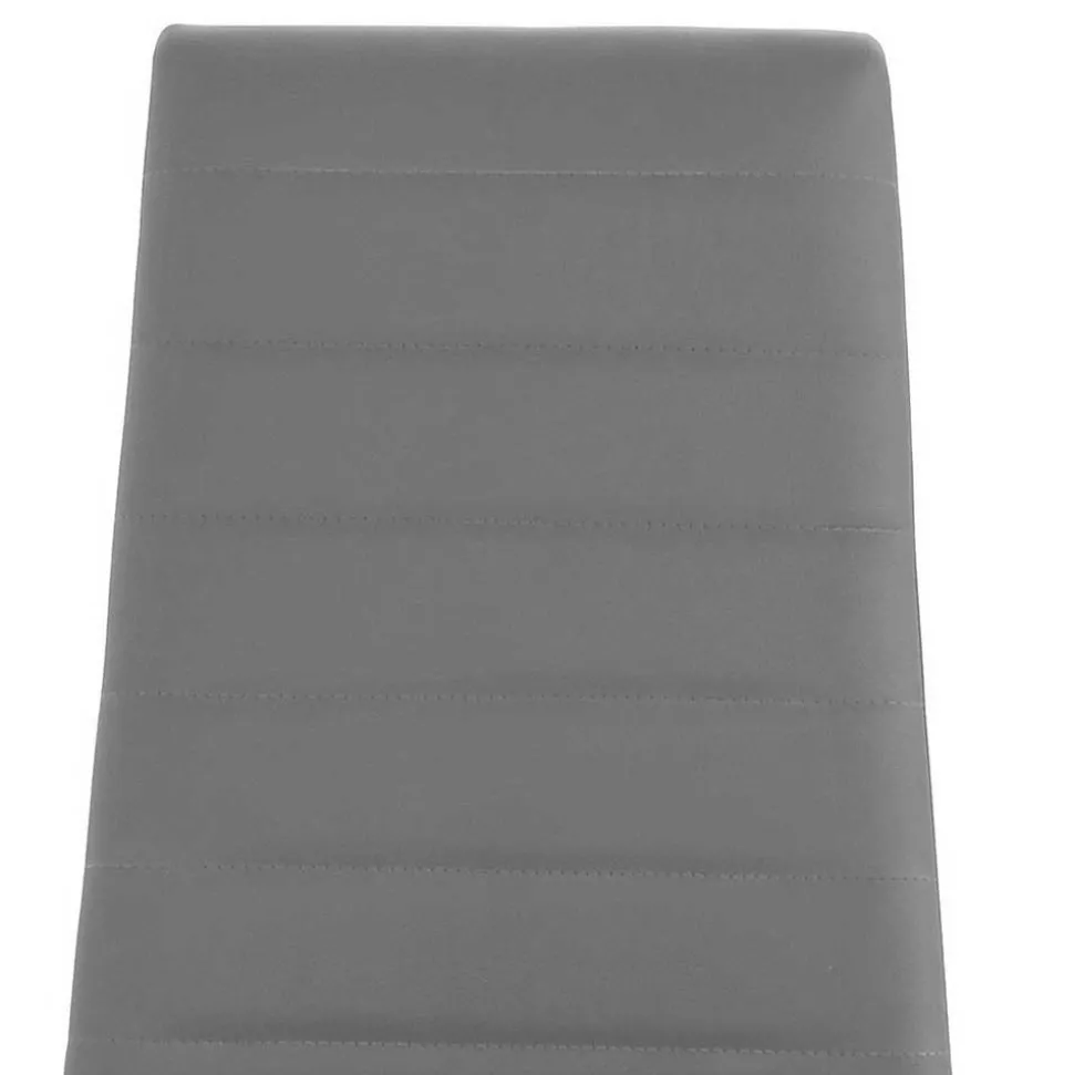 Hochlehner Essstuhl in Grau & Schwarz - Padru (4er Set)