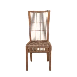 Hochlehner Rattanstuhl in Braun - Tiploma (2er Set)