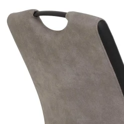 Hochlehner Schwingstuhl in Grau & Schwarz - Milly (Set)