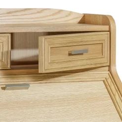 Hochwertiger Schreibschrank in geölter Eiche - Gatania