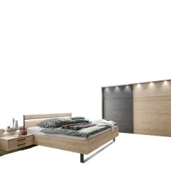 Hochwertiges Schlafzimmer Set mit LED - Licruva (vierteilig)