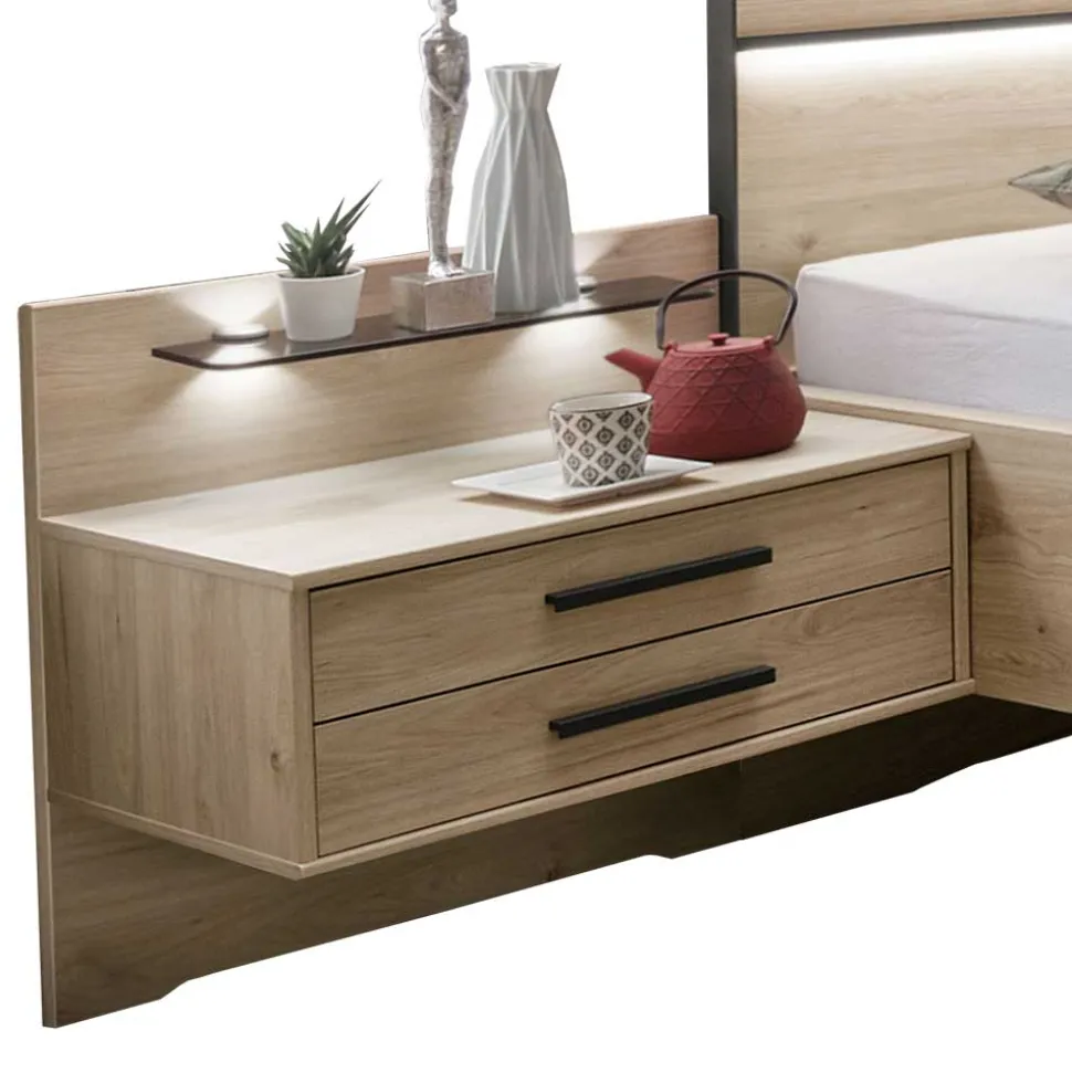 Hochwertiges Schlafzimmer Set mit LED - Licruva (vierteilig)