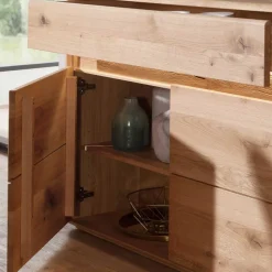 Hochwertiges Wildeiche Sideboard 184x86x44 cm - Acmida