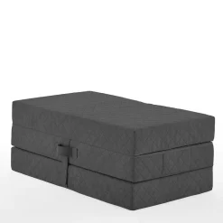 Hocker Faltmatratze in Anthrazit Webstoff - Indyron