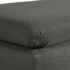 Hocker in Anthrazit und Nussbaum Braun - Classimo