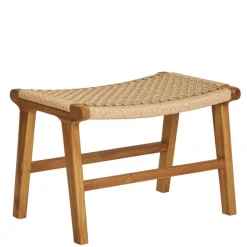 Hocker mit Kordelgeflecht-Sitz - Merlan