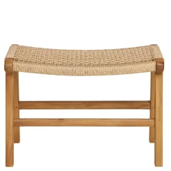 Hocker mit Kordelgeflecht-Sitz - Merlan