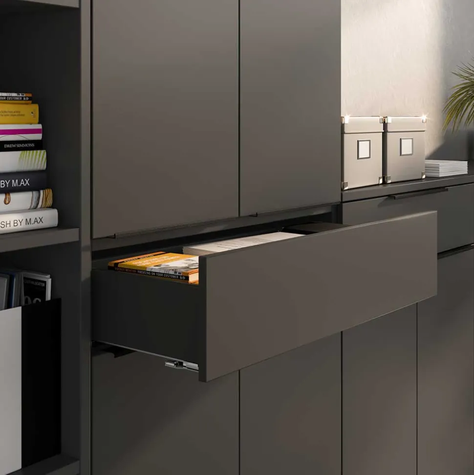 Hohe Büroschränke & Regal Kombination - Tila (dreiteilig)