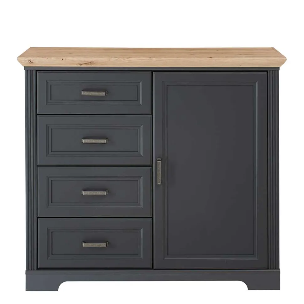 Hohe Kombi-Kommode in Dunkelgrau - Joe