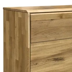 Hohe Kommode aus Wildeiche Massivholz - Feanor