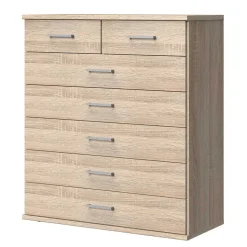 Hohe Kommode in Eiche Sägerau Dekor - Citerna