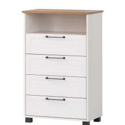 Hohe Kommode mit Fach & vier Schubladen - Goliat