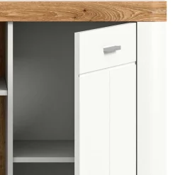 Hohe Kommode mit zwei Türen & drei Fächern - Hihat