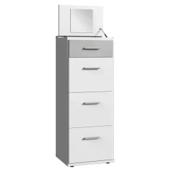 Hohe Schminkkommode mit Spiegel im Deckel - Orsidio