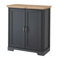 Hohe Türen-Kommode in Dunkelgrau - Joe