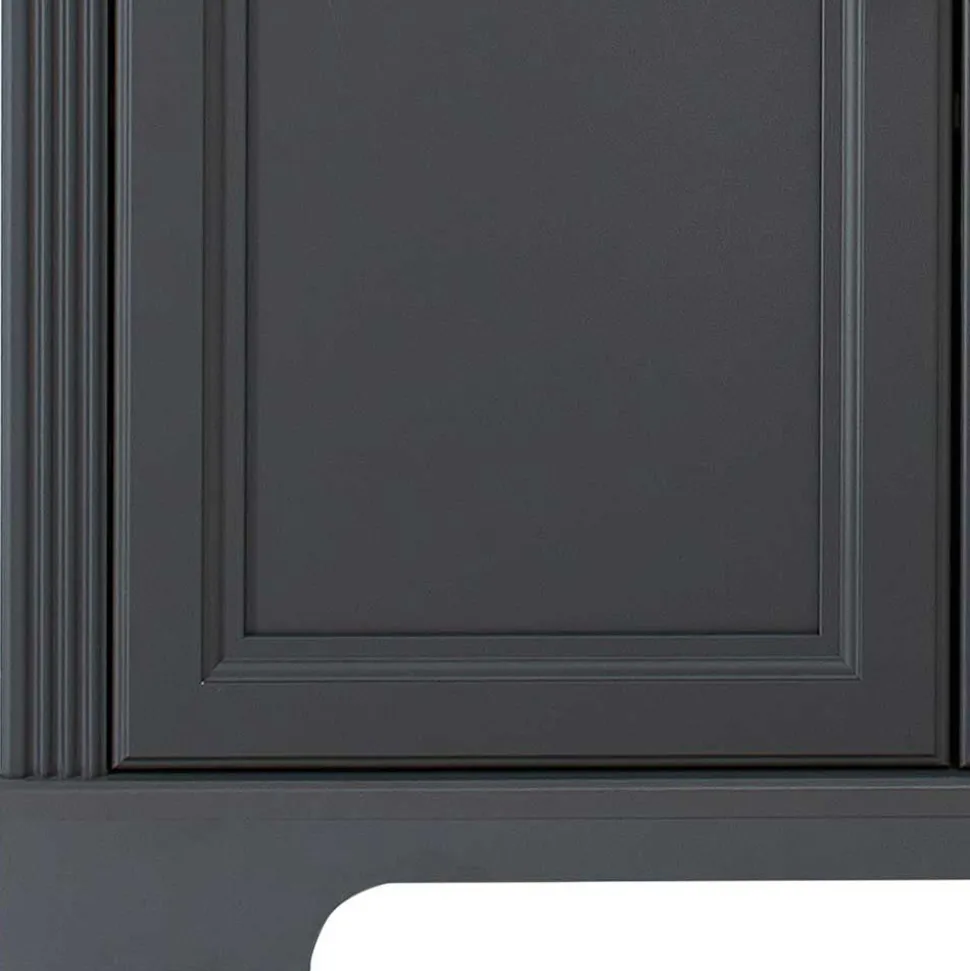 Hohe Türen-Kommode in Dunkelgrau - Joe