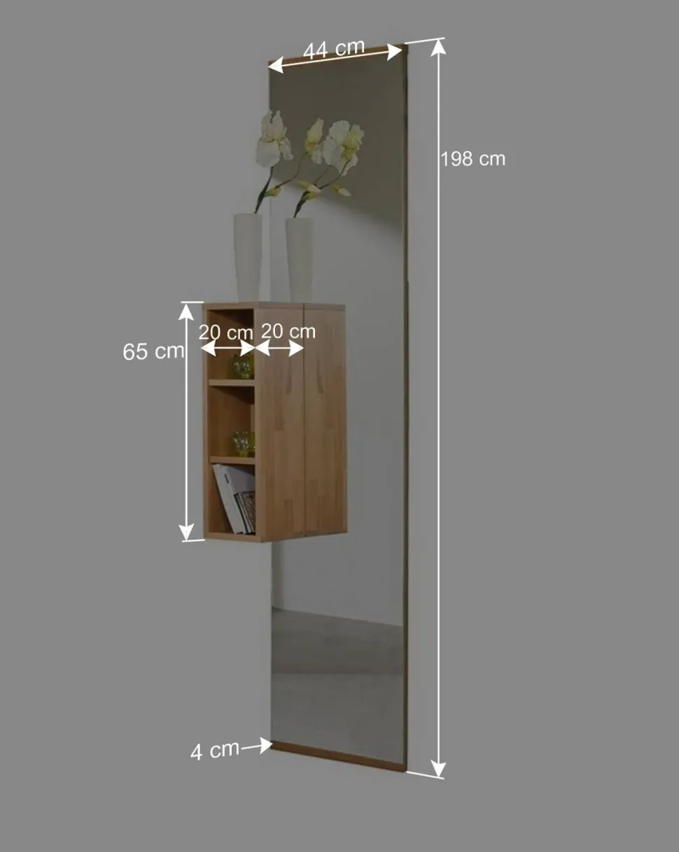 Hoher Spiegel Wislama mit Regalelement