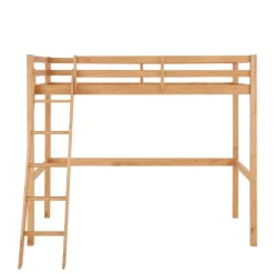 Hohes Hochbett aus Kiefer Massivholz - Usavina