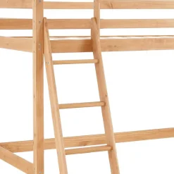 Hohes Hochbett aus Kiefer Massivholz - Usavina