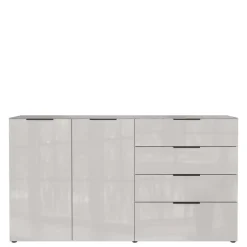 Hohes Sideboard in Hellgrau - Aquara