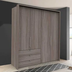 Holz Dekor Schlafzimmerschrank mit Falttüren - Crenba