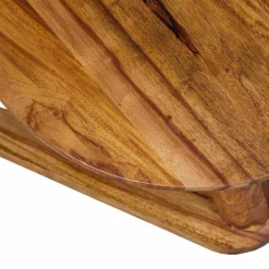 Holz Designertisch Jamsons mit Tischplatte rund