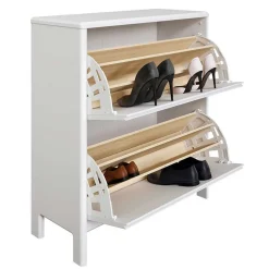 Holz Dielenmöbel in Weiß gewachst - Oranias (vierteilig)