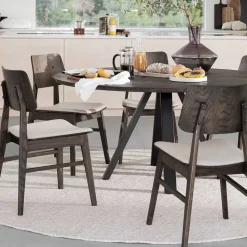 Holz Essgruppe in Rund - Granada (siebenteilig)