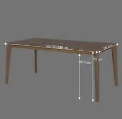 Holz Esstisch Zentra aus Eiche massiv