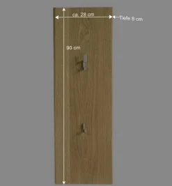 Holz Garderoben Set aus Eiche - Avidora (vierteilig)
